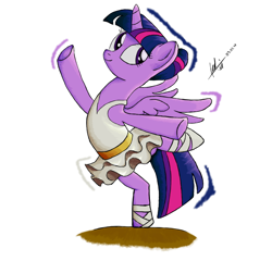 Size: 1500x1440 | Tagged: safe, artist:fedairkid, derpibooru import, twilight sparkle, twilight sparkle (alicorn), alicorn, a royal problem, ballerina, tutu, twilarina