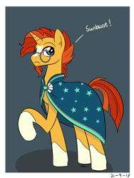 Size: 1200x1600 | Tagged: safe, artist:casualcolt, derpibooru import, sunburst, pony, cape, clothes, male, solo