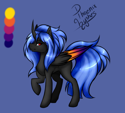 Size: 2000x1800 | Tagged: safe, artist:phoenixnyshes, derpibooru import, oc, oc:phoenix nyshes, alicorn, pony, colored wings, female, mare, multicolored wings, reference sheet, solo
