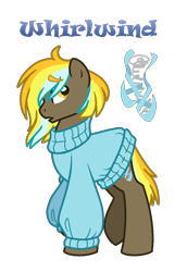 Size: 814x1182 | Tagged: safe, artist:andy-hazards, derpibooru import, oc, oc only, oc:whirlwind, base used, clothes, male, offspring, parent:lightning dust, parent:thunderlane, parents:thunderdust, simple background, solo, stallion, sweater, transparent background