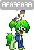 Size: 110x162 | Tagged: safe, oc, oc only, oc:bitter pill, oc:short fuse, pony, unicorn, aaaaaaaaaa, clothes, cute, cutie mark, glasses, plushie, pony town, screaming, simple background, sweater, transparent background