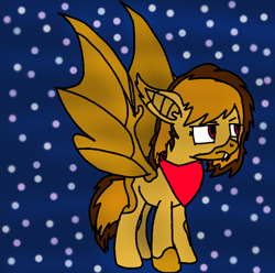 Size: 740x735 | Tagged: safe, artist:sparklebrush, derpibooru import, oc, oc only, bat pony, bat pony oc, solo