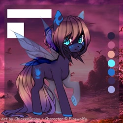 Size: 724x724 | Tagged: safe, artist:chickenbrony, derpibooru import, oc, oc only, oc:lumina flare, pony, adoptable, blue eyes, fairy, fairy pony, female, looking at you, mare