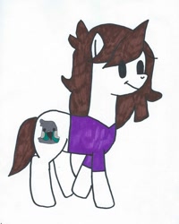 Size: 786x982 | Tagged: safe, artist:dachosta, artist:jaiden animations, derpibooru import, bird, pony, crossover, marker drawing, ponified, solo, traditional art, youtube, youtuber