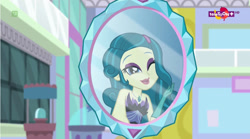 Size: 998x555 | Tagged: safe, screencap, juniper montage, equestria girls, mirror magic, spoiler:eqg specials, lipstick, mirror, solo, teletoon