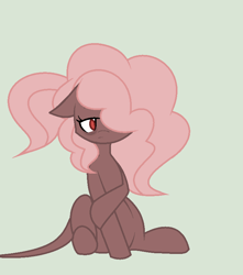 Size: 716x810 | Tagged: safe, artist:roseloverofpastels, derpibooru import, oc, oc:blair, earth pony, pony, female, mare, simple background, sitting, solo, tired