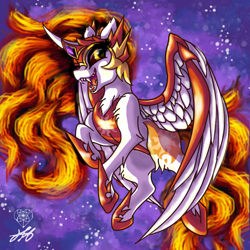 Size: 1024x1024 | Tagged: safe, artist:stainedglasslighthea, derpibooru import, daybreaker, alicorn, pony, a royal problem, cute, diabreaker, female, mare, open mouth, solo