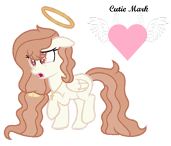 Size: 900x770 | Tagged: safe, artist:crystalponyart7669, derpibooru import, oc, oc:divine affection, pegasus, pony, base used, female, halo, mare, simple background, solo, transparent background