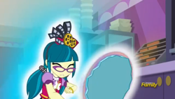 Size: 1024x576 | Tagged: safe, derpibooru import, screencap, juniper montage, equestria girls, mirror magic, spoiler:eqg specials, aura, magic, mirror