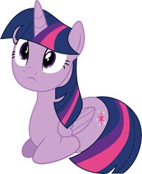 Size: 2896x3542 | Tagged: safe, artist:illumnious, derpibooru import, twilight sparkle, twilight sparkle (alicorn), alicorn, pony, equestria girls, rainbow rocks, .ai available, cute, female, frown, mare, ponyloaf, prone, simple background, sitting, solo, transparent background, twiabetes, vector