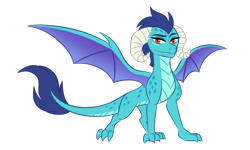 Size: 1500x900 | Tagged: safe, artist:tamersworld, derpibooru import, dragon lord ember, princess ember, dragon, dragoness, female, simple background, smiling, solo, transparent background