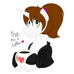 Size: 800x800 | Tagged: safe, artist:yogfan, derpibooru import, oc, oc only, oc:colored lines, unicorn, bust, coffee, coffee mug, mug, simple background, transparent background