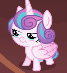 Size: 483x523 | Tagged: safe, screencap, princess flurry heart, alicorn, pony, a flurry of emotions, :t, animated, baby, baby pony, blinking, cute, diaper, flurrybetes, gif, one eye closed, perfect loop, wink
