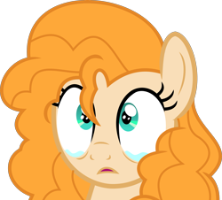 Size: 5053x4573 | Tagged: safe, artist:jhayarr23, pear butter, pony, the perfect pear, absurd resolution, crying, female, mare, simple background, solo, transparent background, vector