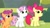 Size: 1280x720 | Tagged: safe, derpibooru import, screencap, apple bloom, scootaloo, sweetie belle, surf and/or turf, cutie mark crusaders, harmonizing heights