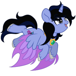 Size: 1500x1500 | Tagged: safe, artist:arxielle, derpibooru import, oc, oc:princess daydream, alicorn, pony, colored wings, female, mare, multicolored wings, simple background, solo, transparent background