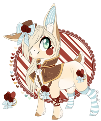 Size: 1181x1415 | Tagged: safe, artist:lunawolf28, derpibooru import, oc, oc only, oc:alice, earth pony, pony, bow, clock, clothes, deer tail, female, filly, simple background, socks, solo, striped socks, transparent background