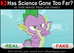 Size: 1921x1377 | Tagged: safe, derpibooru import, edit, edited screencap, screencap, spike, dragon, molt down, cropped, exploitable meme, has science gone too far?, meme, not a leak, promo, real, real or fake, solo, winged spike, wings