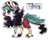 Size: 901x728 | Tagged: safe, artist:posey-11, derpibooru import, oc, hybrid, female, interspecies offspring, offspring, parent:discord, parent:princess celestia, parents:dislestia, simple background, solo, transparent background