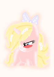 Size: 2039x2894 | Tagged: safe, artist:riofluttershy, derpibooru import, oc, bow, cute, pearl, pink