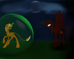 Size: 1280x1024 | Tagged: safe, artist:stormer, oc, oc only, alicorn, classical unicorn, pony, unicorn, alicorn oc, glowing eyes, glowing horn, leonine tail, magic