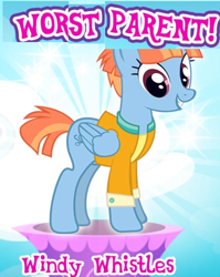 Size: 576x724 | Tagged: safe, derpibooru import, windy whistles, pegasus, pony, parental glideance, downvote bait, female, gameloft, mare, meme, op is a cuck, op is trying to start shit, solo, wow! glimmer