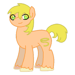 Size: 475x481 | Tagged: safe, artist:moonrose95, derpibooru import, oc, oc only, oc:golden corral lasso, earth pony, pony, male, offspring, parent:big macintosh, parent:cheerilee, parents:cheerimac, simple background, solo, stallion, transparent background