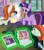 Size: 1920x2160 | Tagged: safe, derpibooru import, screencap, crackle cosette, pinkie pie, twilight sparkle, twilight sparkle (alicorn), alicorn, earth pony, pony, unicorn, the mean 6, female, magic, magic aura, mare, photo, picture, scrunchy face, telekinesis