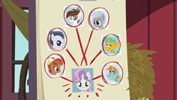 Size: 1280x720 | Tagged: safe, derpibooru import, screencap, button mash, chipcutter, liquid button, pipsqueak, rumble, snails, snips, sweetie belle, pegasus, pony, the break up breakdown, chart, chipbelle, colt, female, male, photo, rumbelle, shellbelle, shipping, shipping chart, straight, sweetie belle gets all the colts, sweetiemash, sweetiesnips, sweetiesqueak, this is real