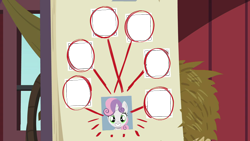 Size: 1280x720 | Tagged: safe, derpibooru import, edit, edited screencap, screencap, sweetie belle, pony, the break up breakdown, exploitable meme, meme, template