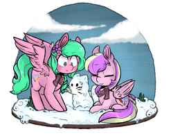 Size: 1024x801 | Tagged: safe, artist:urbanqhoul, derpibooru import, oc, oc only, pegasus, pony, clothes, female, mare, scarf, simple background, snow, snowpony, transparent background