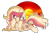 Size: 1024x727 | Tagged: safe, artist:mintoria, derpibooru import, oc, oc only, oc:glory, pony, unicorn, base used, chest fluff, female, mare, prone, simple background, solo, tongue out, transparent background