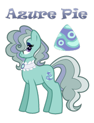 Size: 833x1085 | Tagged: safe, artist:andy-hazards, derpibooru import, oc, oc only, oc:azure pie, earth pony, pony, base used, female, magical lesbian spawn, mare, offspring, parent:coco pommel, parent:marble pie, parents:marblecoco, simple background, solo, transparent background