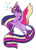 Size: 2600x3600 | Tagged: safe, artist:jackiebloom, derpibooru import, twilight sparkle, twilight sparkle (alicorn), alicorn, pony, colored horn, colored wings, female, high res, mare, multicolored wings, rainbow power, realistic horse legs, simple background, solo, transparent background, unshorn fetlocks, wingding eyes