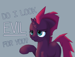 Size: 1024x768 | Tagged: dead source, safe, artist:anonbelle, tempest shadow, pony, unicorn, my little pony: the movie, bronybait, cute, female, mare, tempestbetes