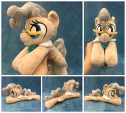 Size: 1600x1440 | Tagged: safe, artist:equinepalette, derpibooru import, mayor mare, earth pony, pony, beanie (plushie), female, glasses, hand, irl, mare, photo, plushie, prone, solo