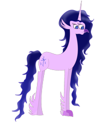 Size: 1000x1200 | Tagged: safe, artist:wonderschwifty, derpibooru import, oc, oc only, oc:lily feathers, hippogriff, alternate hairstyle, simple background, solo, transparent background, wingless hippogriff