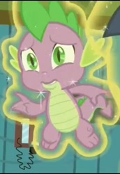 Size: 330x480 | Tagged: safe, screencap, spike, dragon, a flurry of emotions, cropped, solo