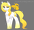 Size: 1789x1570 | Tagged: safe, artist:liziedoodle, derpibooru import, oc, oc only, oc:golden mellow, crystal pony, pegasus, pony, blonde, blonde hair, cutie mark, female, heart, music notes, solo, sparkling