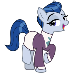 Size: 3200x3200 | Tagged: safe, artist:cheezedoodle96, derpibooru import, ever essence, earth pony, pony, the parent map, .svg available, balancing, clothes, female, jacket, looking at you, mare, necktie, open mouth, raised hoof, simple background, smiling, solo, suit, svg, transparent background, vector