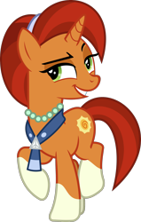 Size: 1500x2356 | Tagged: safe, artist:phucknuckl, derpibooru import, stellar flare, pony, unicorn, the parent map, digital art, female, inkscape, jewelry, mare, necklace, pearl necklace, simple background, socks (coat marking), solo, transparent background, vector