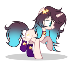 Size: 1024x882 | Tagged: safe, artist:mintoria, derpibooru import, oc, oc:bright moon, pony, unicorn, clothes, female, mare, simple background, socks, solo, transparent background