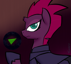 Size: 800x720 | Tagged: safe, artist:tomazii7, tempest shadow, pony, unicorn, my little pony: the movie, 30 minute art challenge, broken horn, female, horn, mare, orb, solo