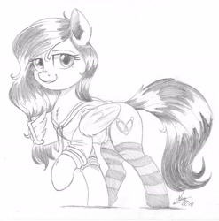 Size: 2287x2312 | Tagged: safe, artist:ncmares, derpibooru import, oc, oc only, oc:tail, bronycon, bronycon 2018, caffeine, clothes, hoodie, sketch, sketch commission, socks, solo, striped socks