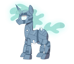 Size: 1024x890 | Tagged: safe, artist:ashidaii, derpibooru import, oc, oc:nebula, pony, robot, robot pony, simple background, solo, transparent background