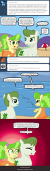 Size: 640x2174 | Tagged: safe, artist:ficficponyfic, chickadee, ms. peachbottom, oc, pony, beach, cyoa, cyoa:peachbottom's quest, tumblr