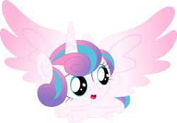 Size: 3588x2506 | Tagged: safe, artist:porygon2z, princess flurry heart, alicorn, pony, a flurry of emotions, flying, missing accessory, nudity, simple background, solo, transparent background, vector