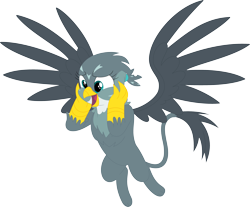 Size: 3570x2961 | Tagged: safe, artist:porygon2z, gabby, griffon, simple background, solo, transparent background, vector