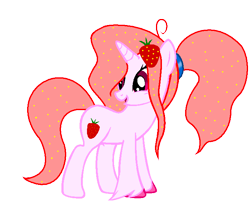 Size: 704x579 | Tagged: safe, artist:duyguusss, oc, oc only, oc:strawberry sugar, pony, unicorn, female, mare, simple background, solo, transparent background