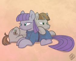 Size: 2500x2000 | Tagged: safe, artist:glitterstar2000, derpibooru import, maud pie, mudbriar, earth pony, pony, the maud couple, female, male, maudbriar, shipping, stallion, straight